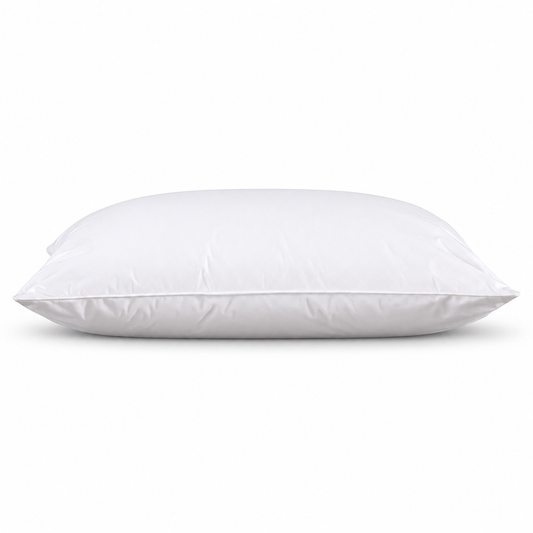 White Goose Feather Pillow with Cotton Cover