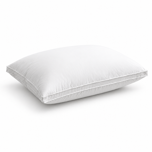 Goose Down Pillow with Cotton Cover