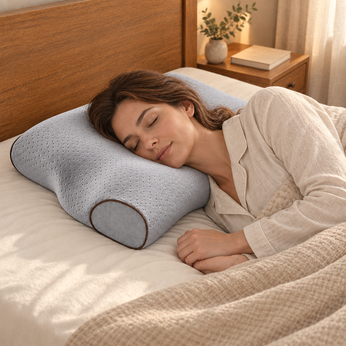 Butterfly Contour Memory Foam Pillow